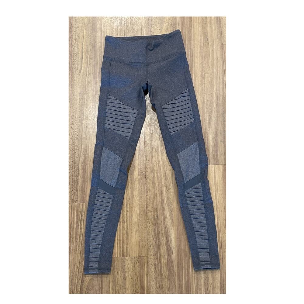 Alo Women's Solid Gray Ankle Leggings, Size XXS Regular Fit Yoga Activewear